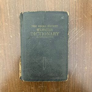 Vintage 1941 Well‎ Loved The Ideal Pocket Webster Dictionary Self Pronouncing